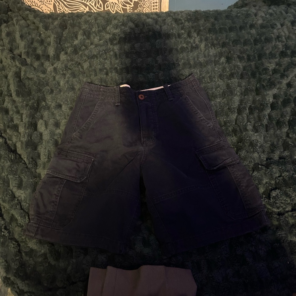 Hollister Navy Cargo Shorts